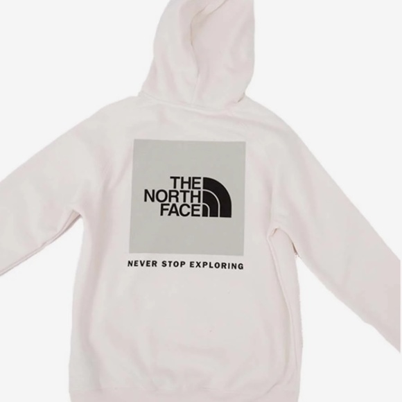 The North Face Women's Box (logo) NSE Pullover Hoodie - Gardenia White Large NWT - Picture 2 of 7